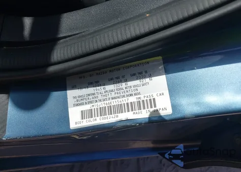 2014 Mazda Mazda6 I Touring from USA, damaged, VIN JM1GJ1T66E1154117